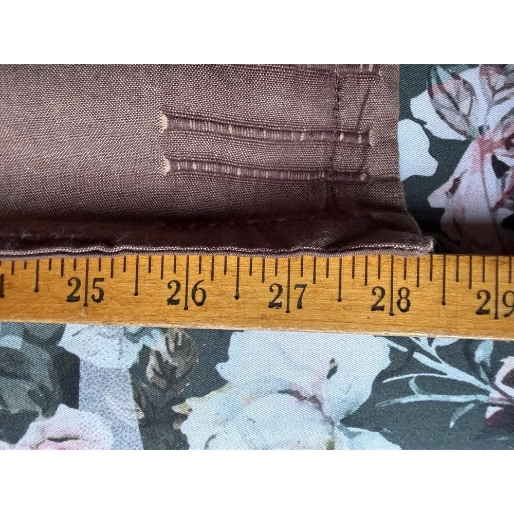 Dansk Full Queen Duvet Cover & 2 Shams Cocoa Brown Cotton Textured Grid VTG